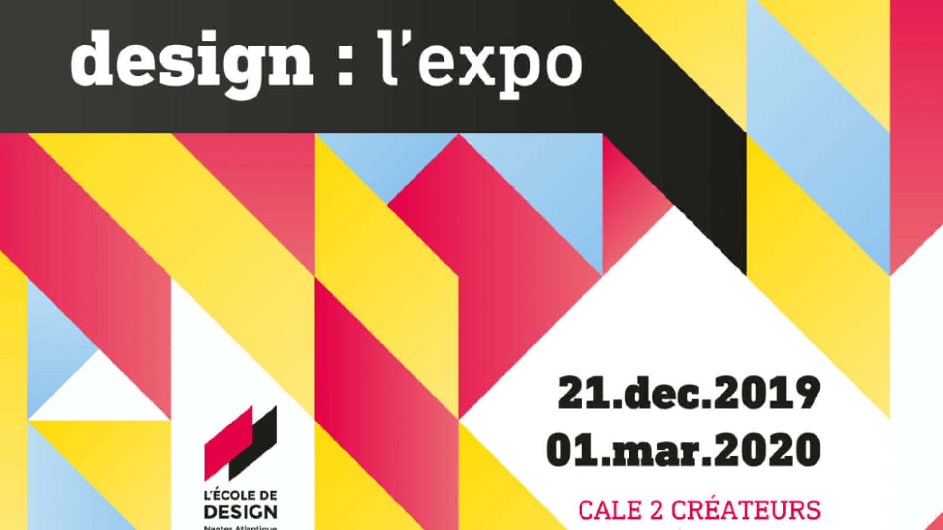 Design poster for the 2019 exhibition by the Nantes Atlantique School of Design