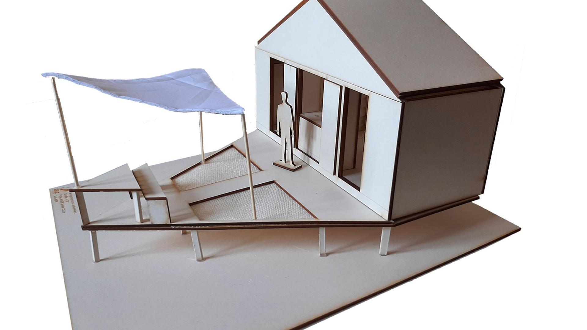 La maquette 3D d'un logement pour les saisonniers