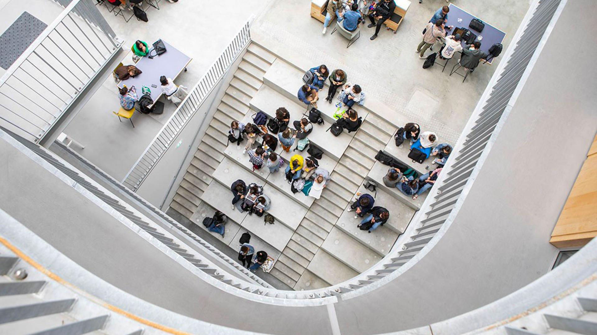 Les étudiants investissent les marches de l’agora