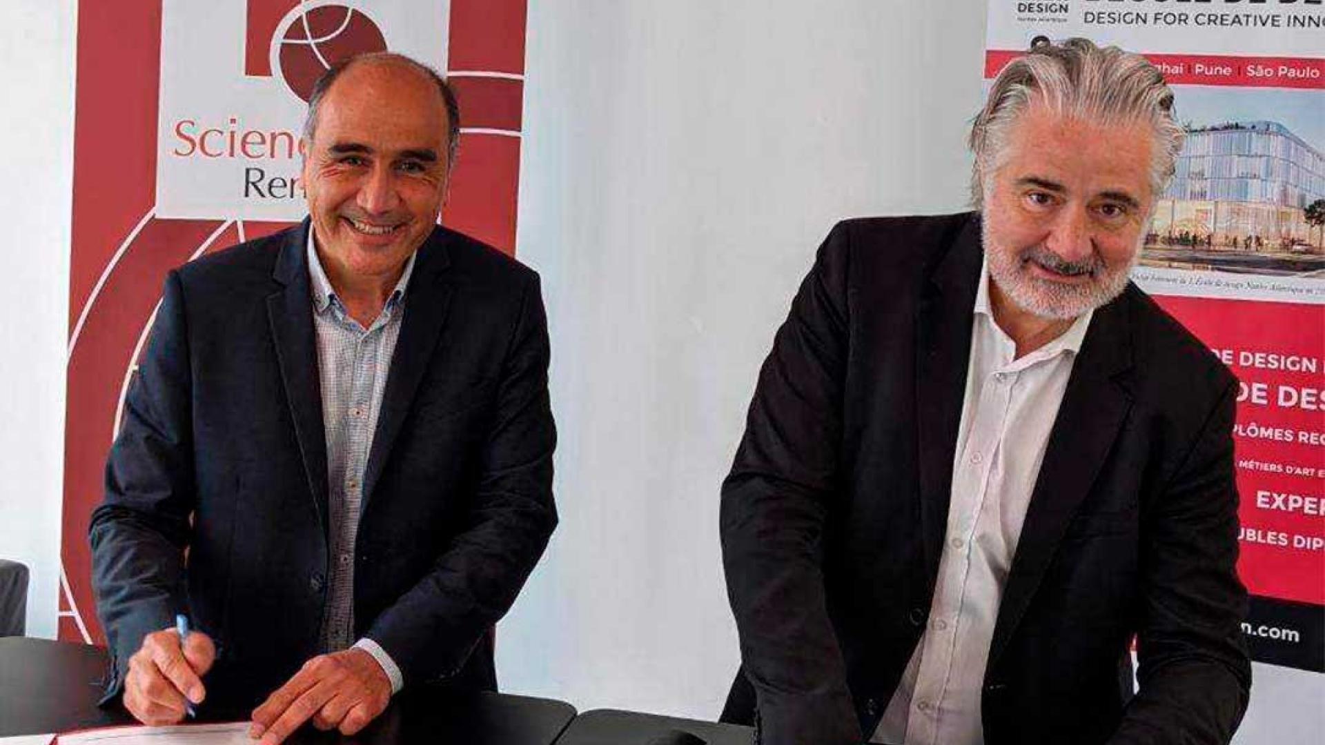 Signature de la convention cadre par Pablo Diaz et Christian Guellerin