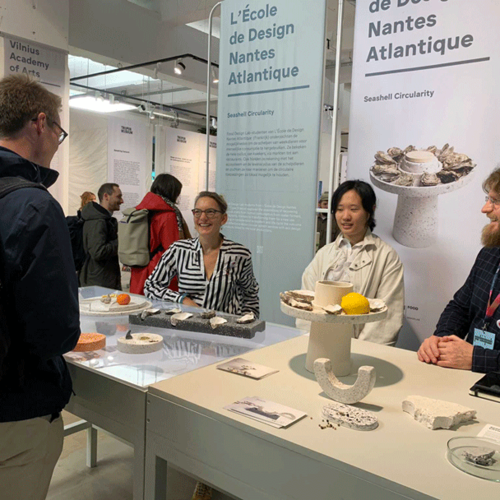 Exposition de 3 projets issus du workshop éco-innovation à la Dutch Design Week 2022